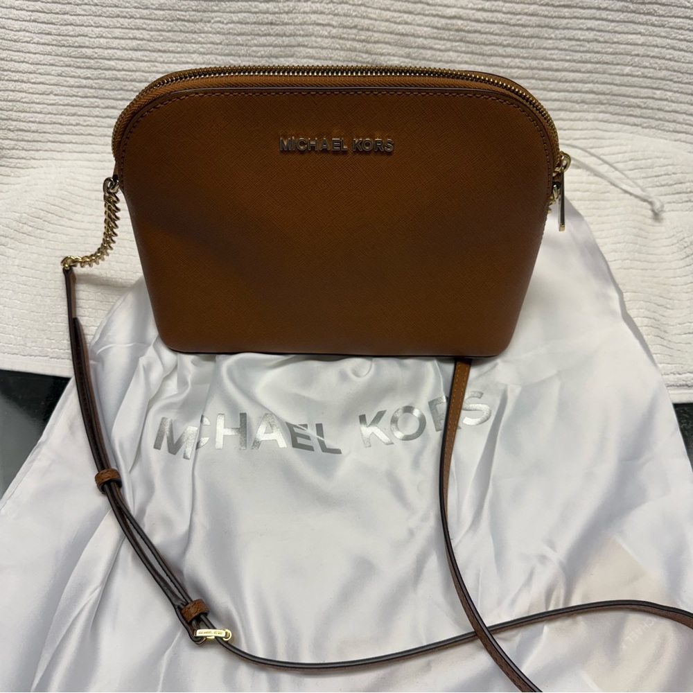 Michael Kors Brown Crossbody chain purse
